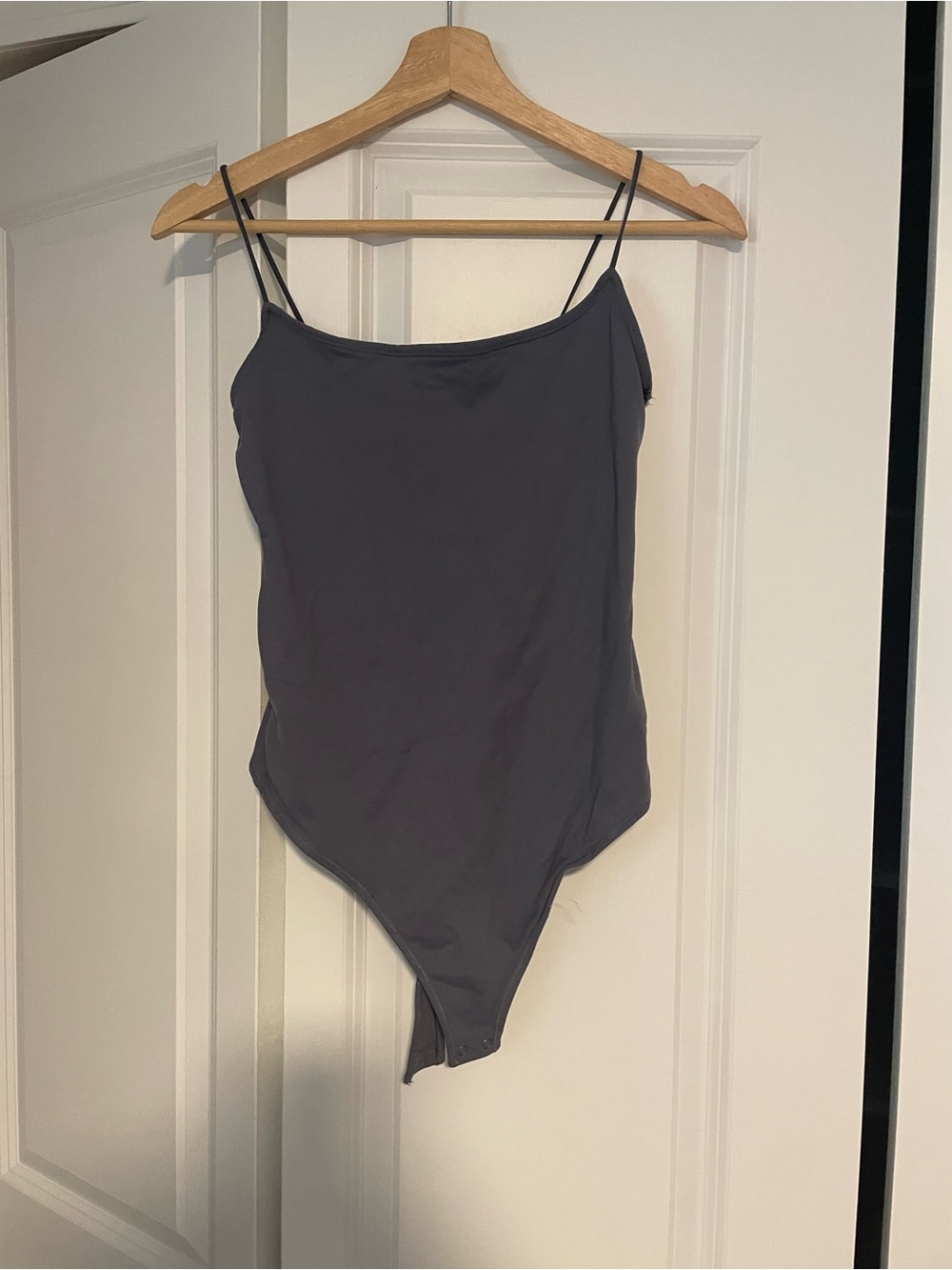 Abercrombie women’s grey blue body suit size M